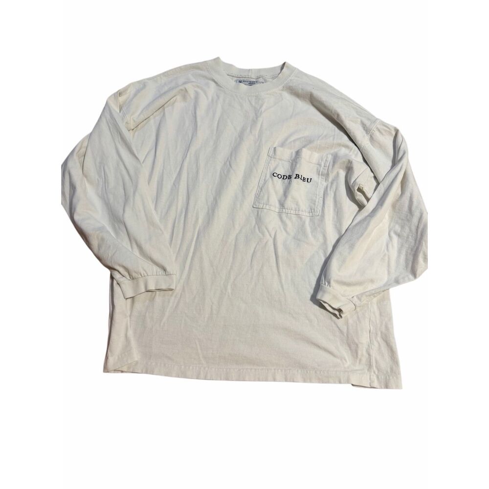 Code Bleu Women's Size Medium Off White Long Sleeve Top Shirt USA